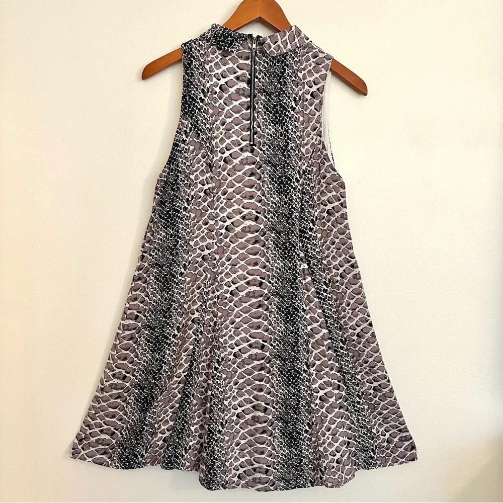 Fab’rik Snakeskin Print Sleeveless Dress Size Large - Picture 5 of 10
